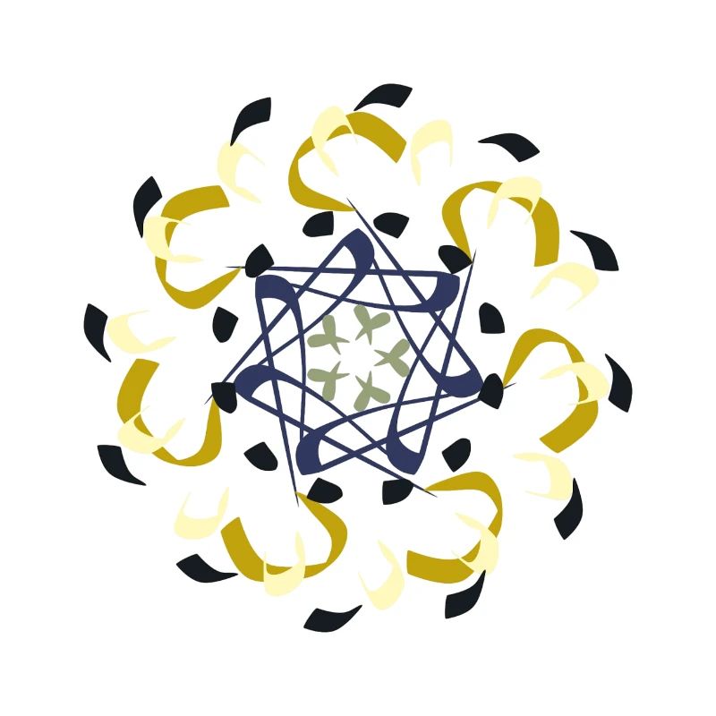 Motif de mandala complexe dans des tons de terre