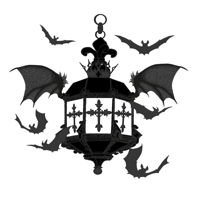 Goth laterne, fledermäuse