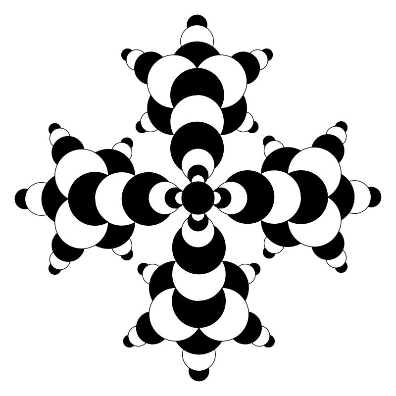 Fractal Molecule Crop Circle