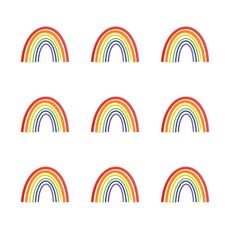 Vivid Rainbow Pattern for LGBT Pride Apparel