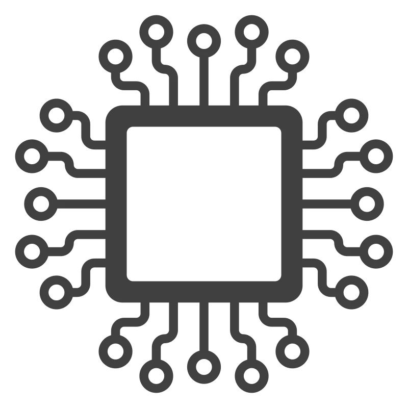 Microchip Circuit Icon Logo