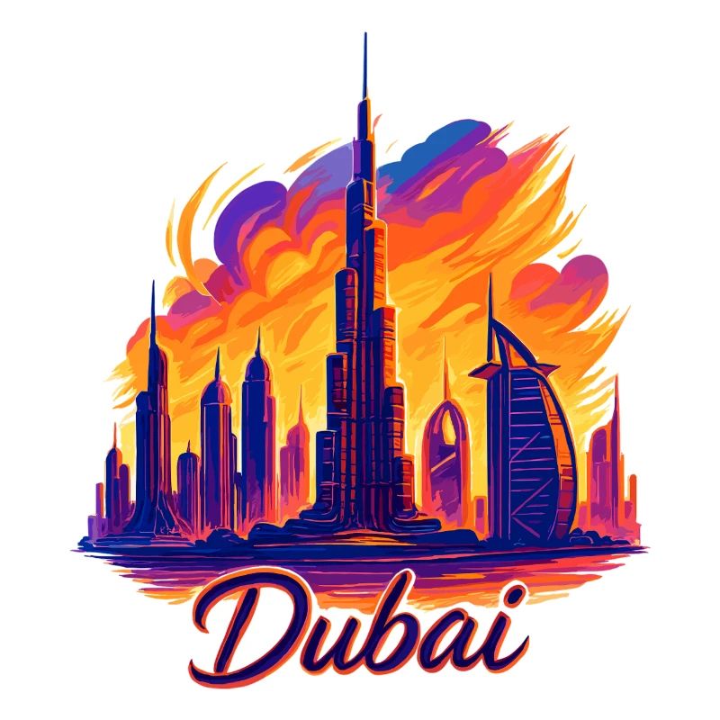 Dubai Golftiger Stadt Arabische Emirate Geschenk