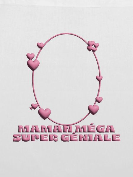 Maman Méga Super Géniale – Herzrahmen