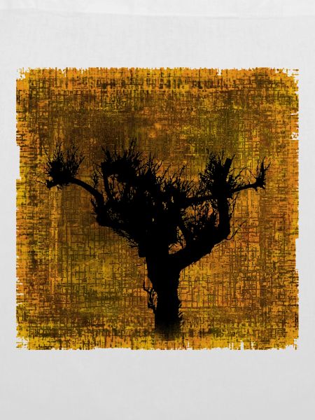 Vogelbaum Silhouette im Herbstfarben-Design