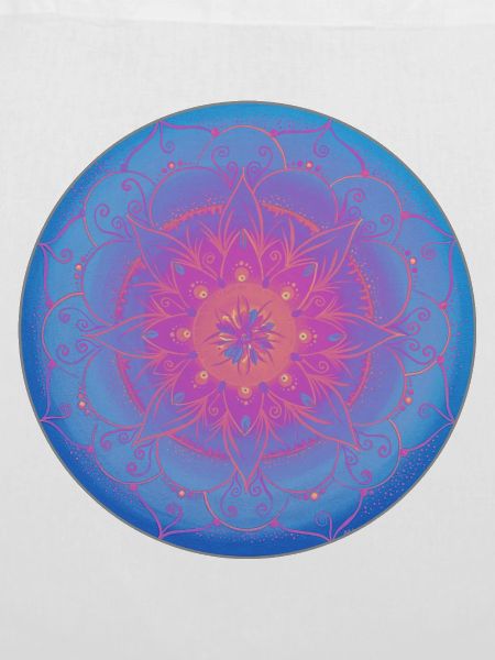 Träumerisches Mandala in blau-lila