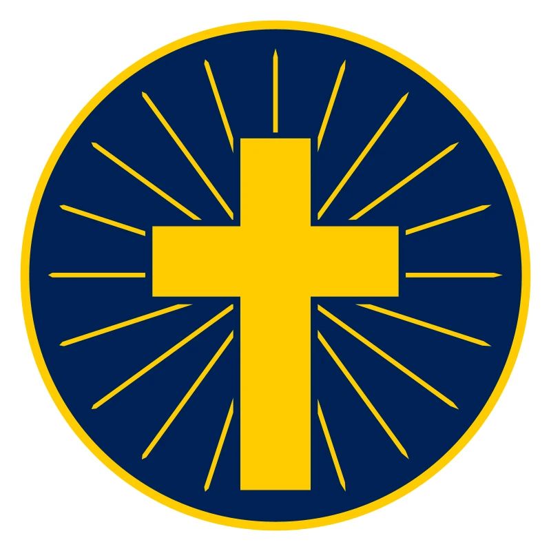 Croix Dorée Avec Rayons