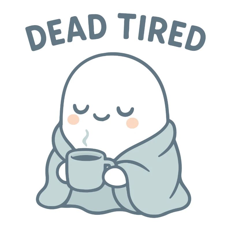 Dead Tired Ghost Cozy Mug