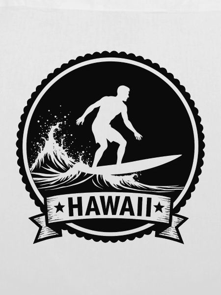 Hawaii Surf Wave Badge