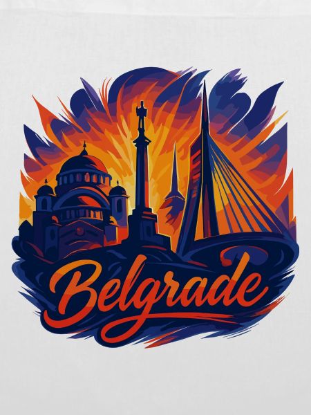Belgrad Hauptstadt Serbien Silhouette Geschenk