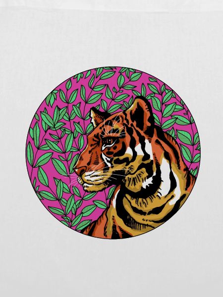 Tiger im rosa Laub