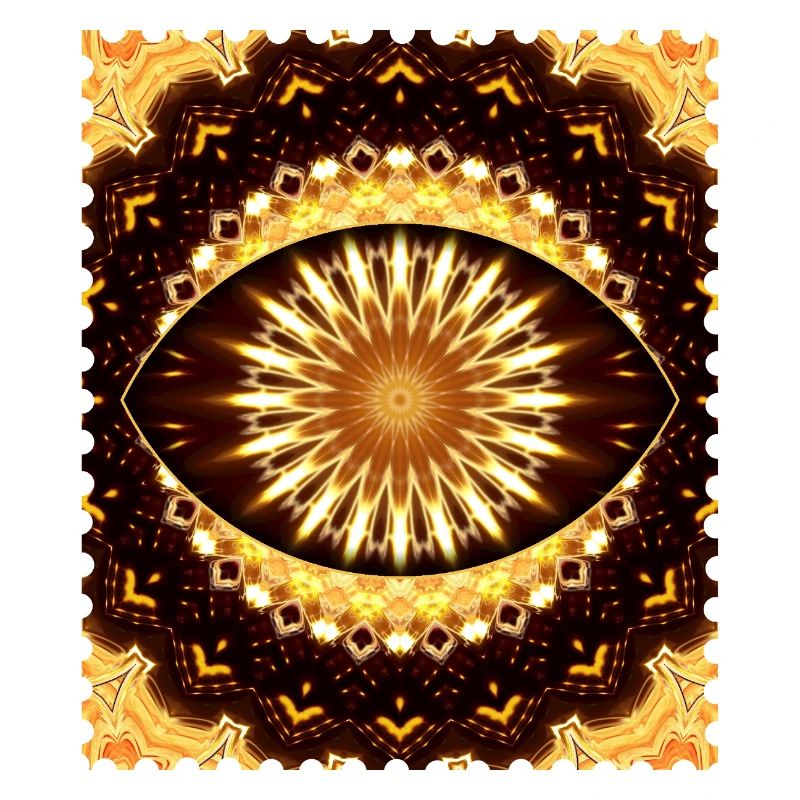 Kaleidoscope Fire Eye Pattern
