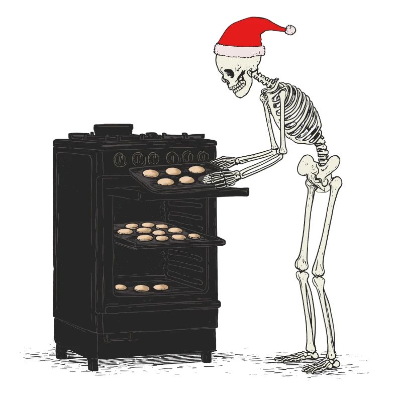 Skelett backt Cookies