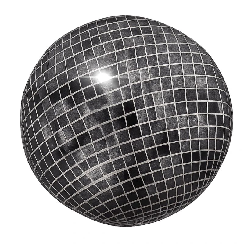 Sphère géométrique à paillettes