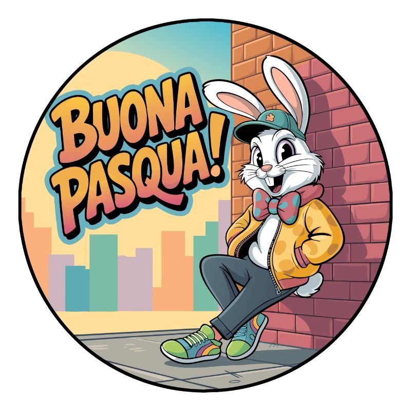 Happy Easter Urban Rabbit