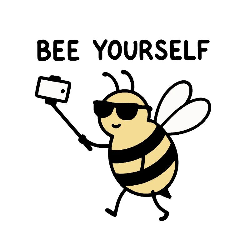 Selfie-Biene mit Sonnenbrille - Bee Yourself