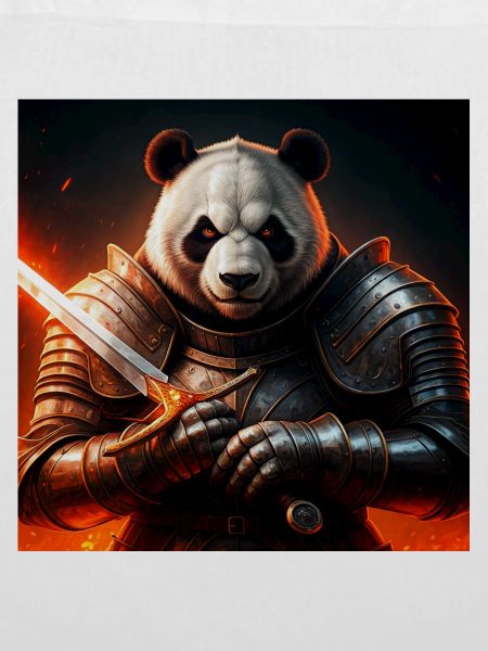 Panda Krieger in Feuerrüstung