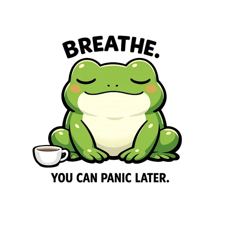 Grenouille à café de la tranquillité
