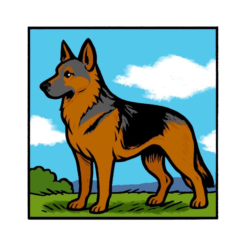 Deutscher Schäferhund Rassehund Geschenk
