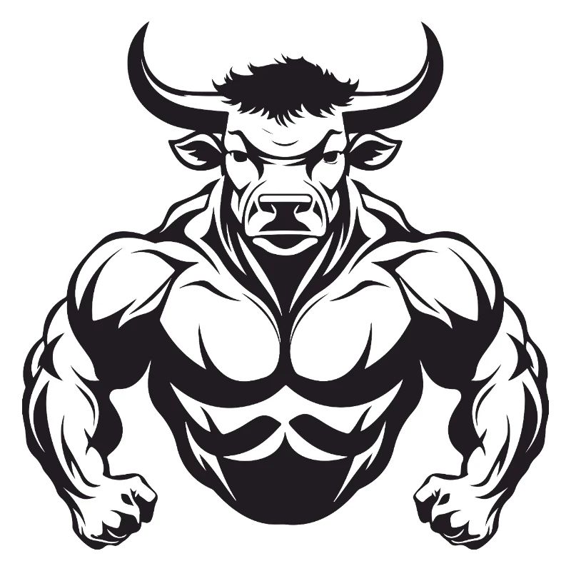 Bulle Muskeln Stier