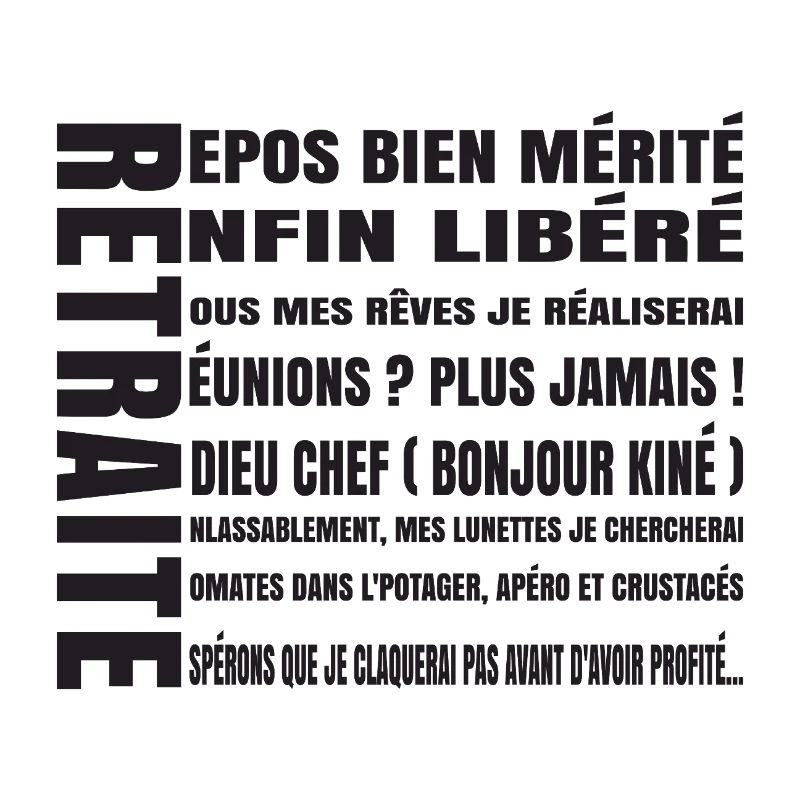 RETREAT (schwarzer Text)