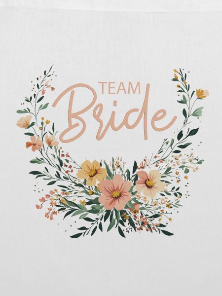 Team Bride! Boho Blumen Bouquet, personalisierbar