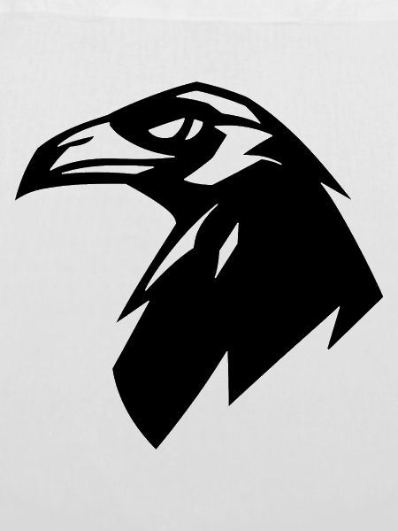 Raven, Simple Silhouette Logo