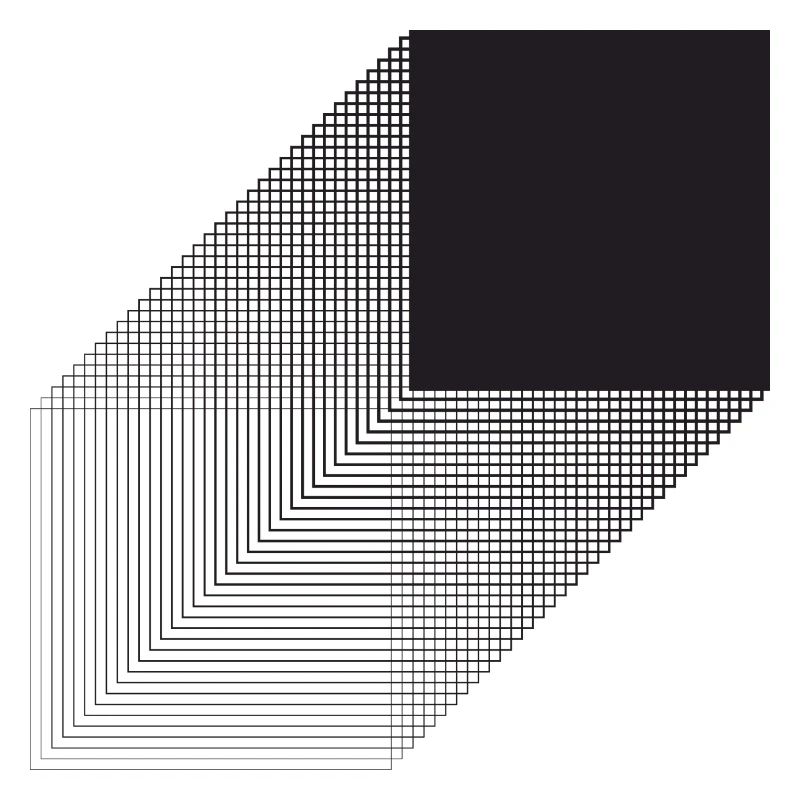 Bauhaus bold square design
