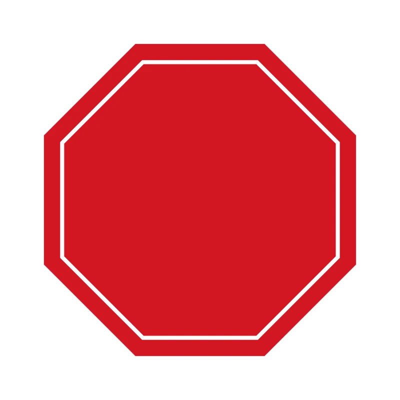 Leeres Stoppschild