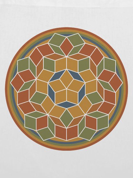 Penrose tiling Penrose Parkettierung Mathe Retro