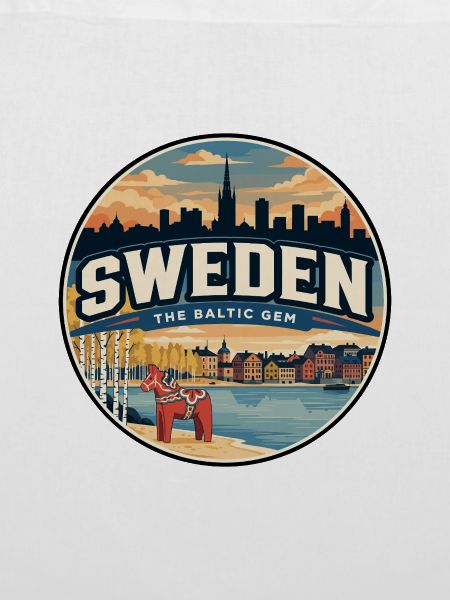 Retro Sweden Dala Pferde-Reiseabzeichen