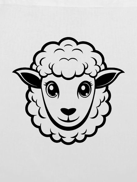 Cute sheep face