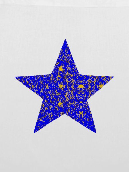 Glimmernder Blaustern mit Goldsprenkeln