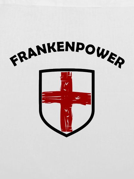 Rotes Franken Kreuz im Schild