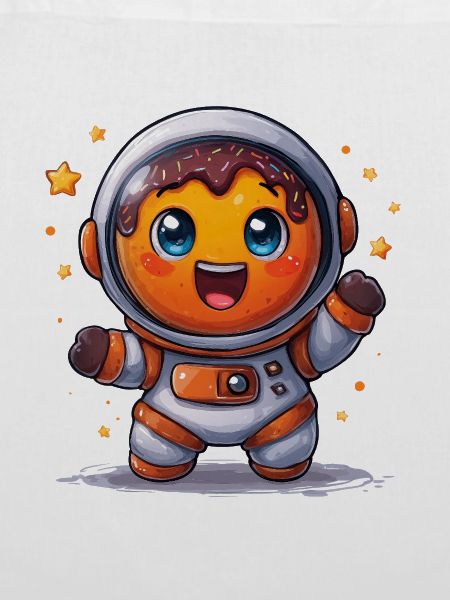 Astronauten-Donut im All