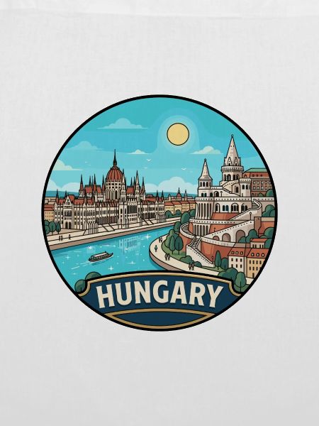 Ungarn Reiseabzeichen Parlament Donauburg