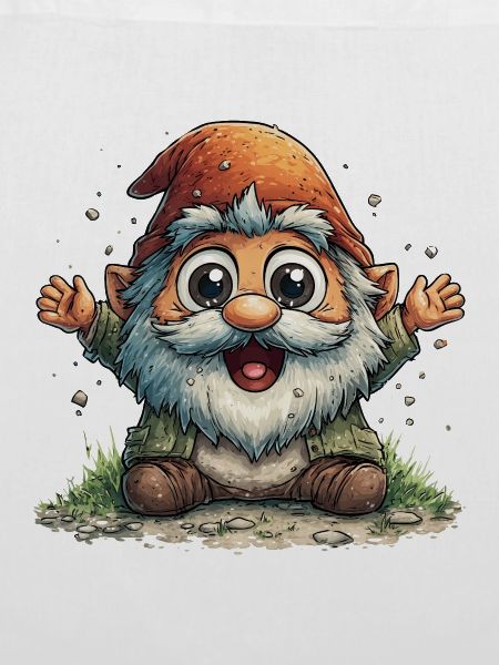 Fröhlicher Gartenzwerg Cartoon