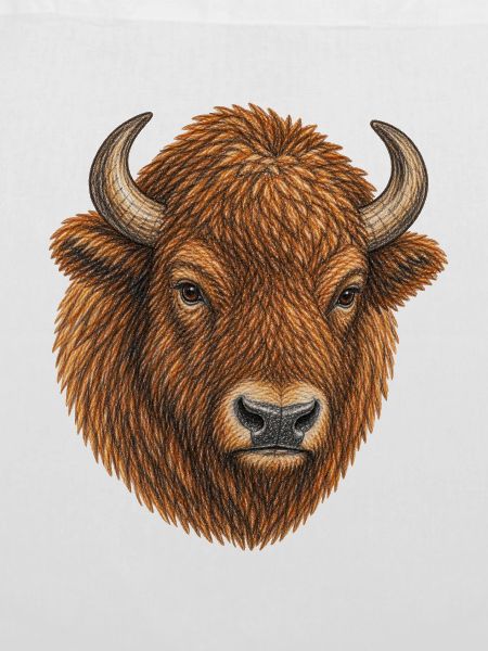 Europäischer Bisonkopf