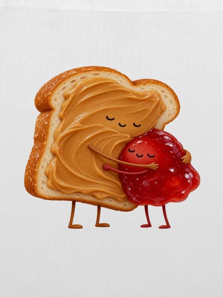 Kuschelt Toast mit Marmelade