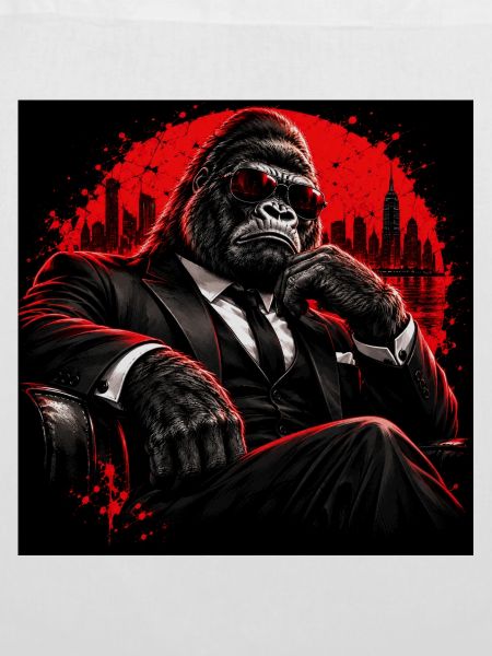 Red Black Business Gorilla