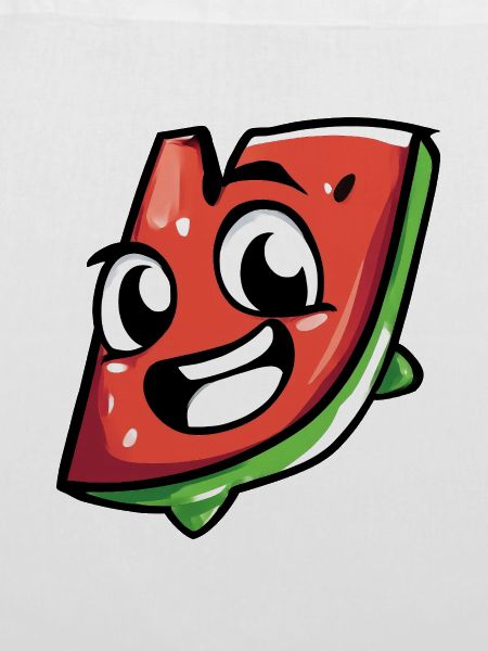 Frech-fröhliche Wassermelonen Scheibe