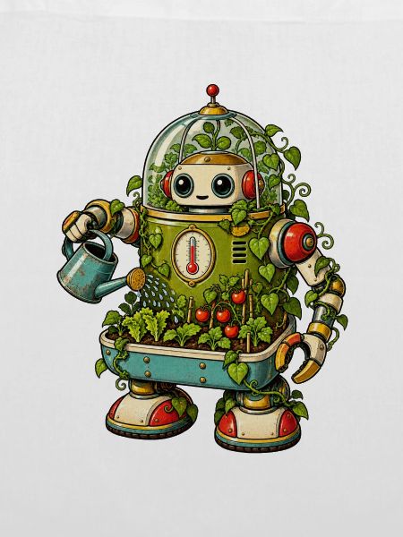 Gartenroboter im Gewächshaus