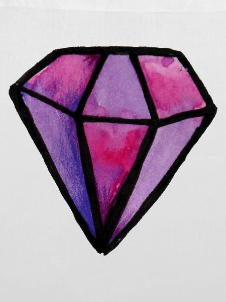 Lila Aquarell-Diamant-Edelstein