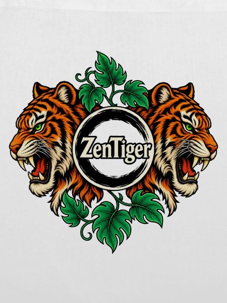 ZenTiger Doppeltiger Blattkunst