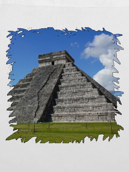 Maya-Pyramide Chichén Itzá im Sonnenlicht
