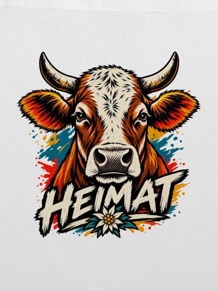 Heimat Kuh Kunstprint