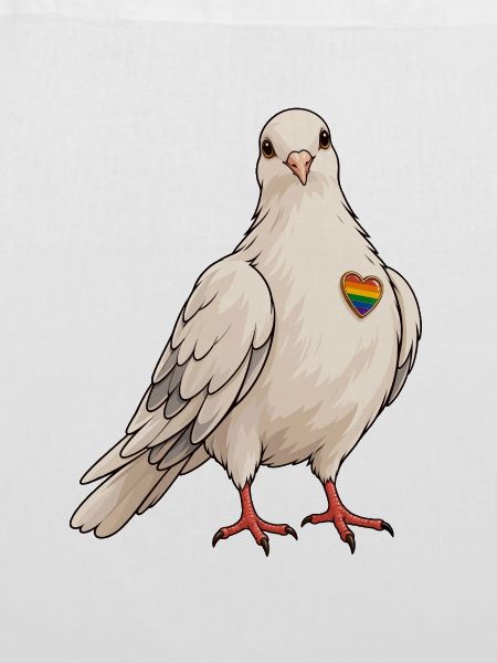 Pride Dove Rainbow Heart