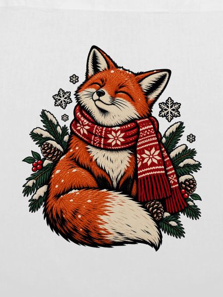 Winterfuchs mit Schal