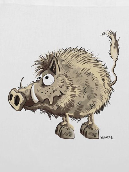 Lustiges Wildschwein