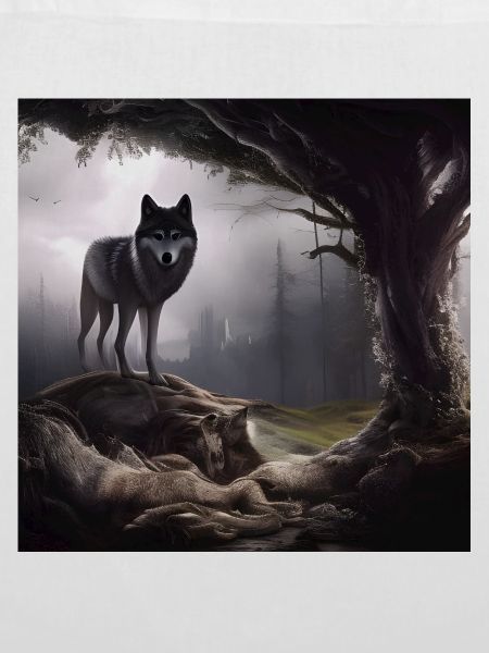 Wolf im Wald