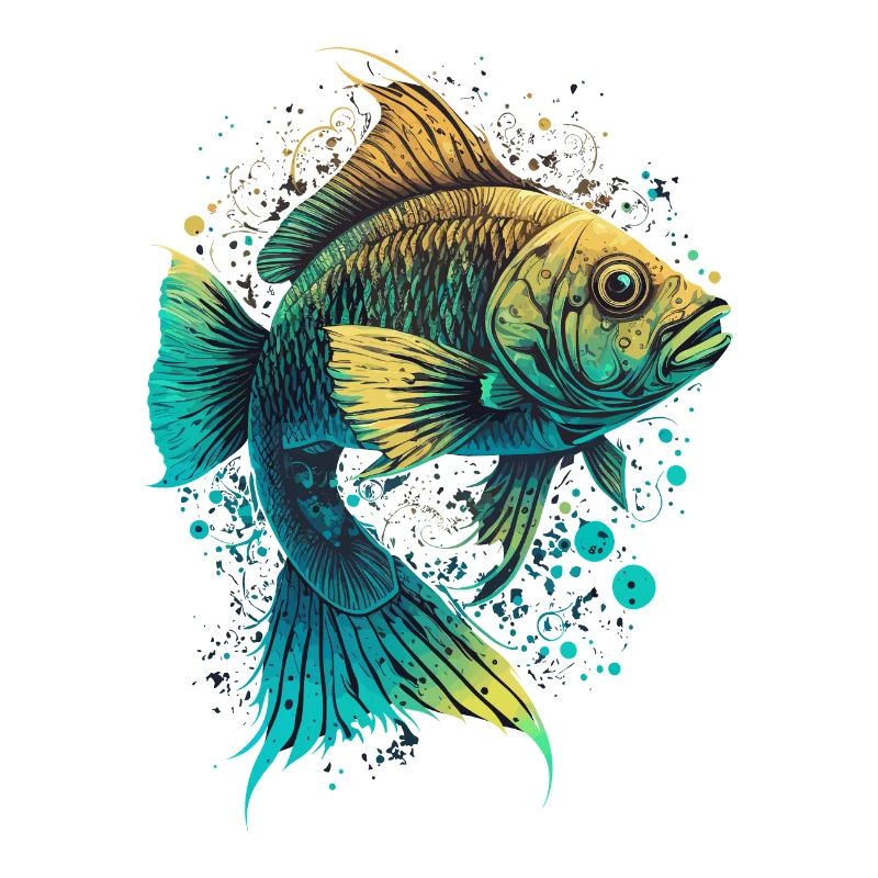 Fischkunst Illustration
